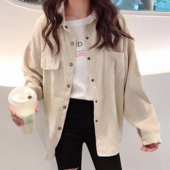 Supply Frayed Corduroy Shirt Jacket 